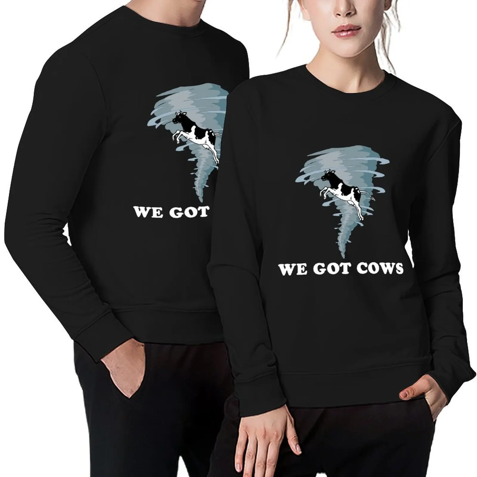 

We Got Cows Pullover autumn mens clothing aesthetic clothing graphic t shirts men new hoodies and sweatshirts