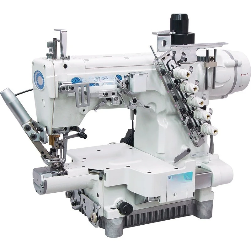 Three-needle and five-wire direct-drive thin cylinder interlock sewing machine CTD9713