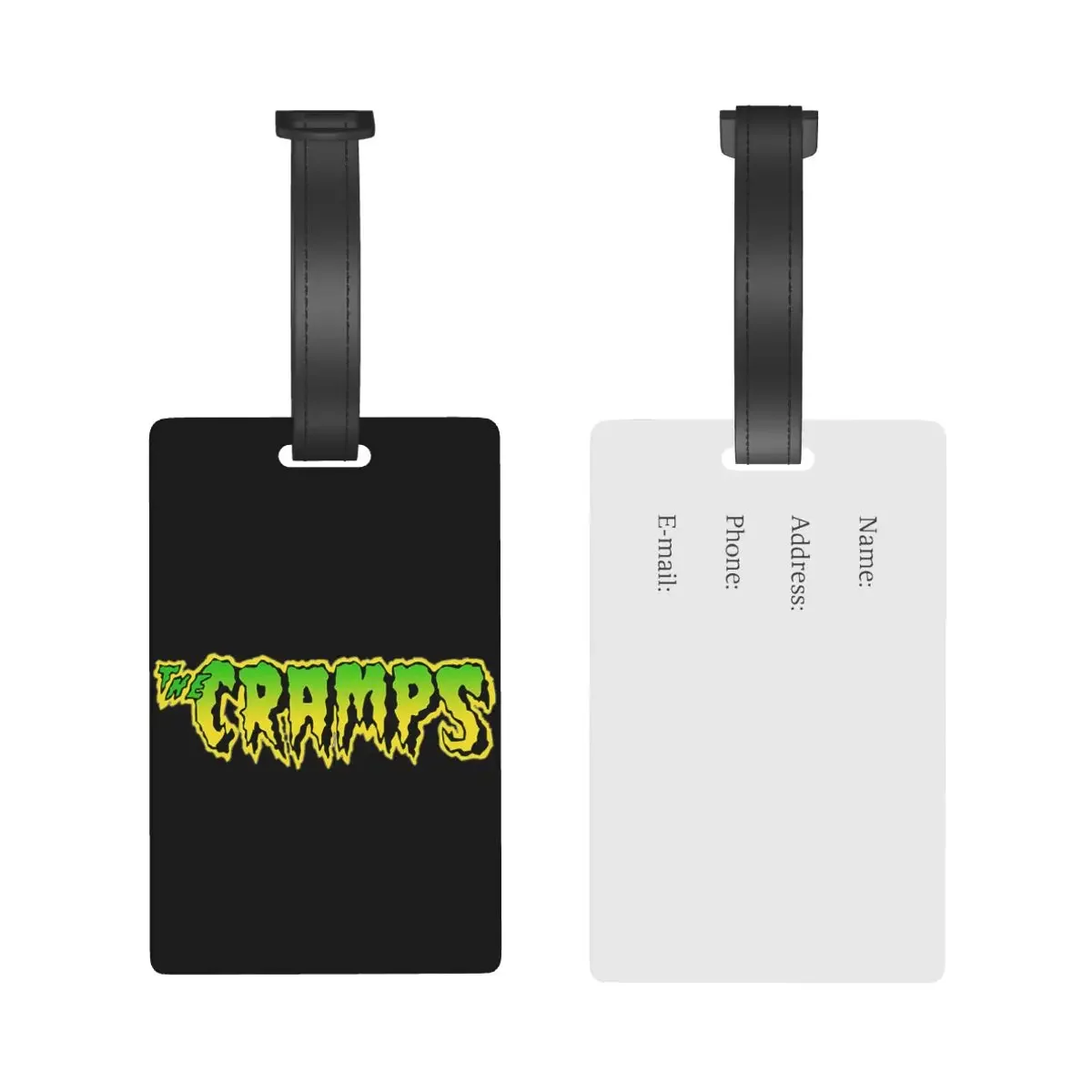 

The Cramps Luggage Tags Suitcase Accessories Travel PVC Cute Baggage Boarding Tag Portable Label Holder ID Name Address