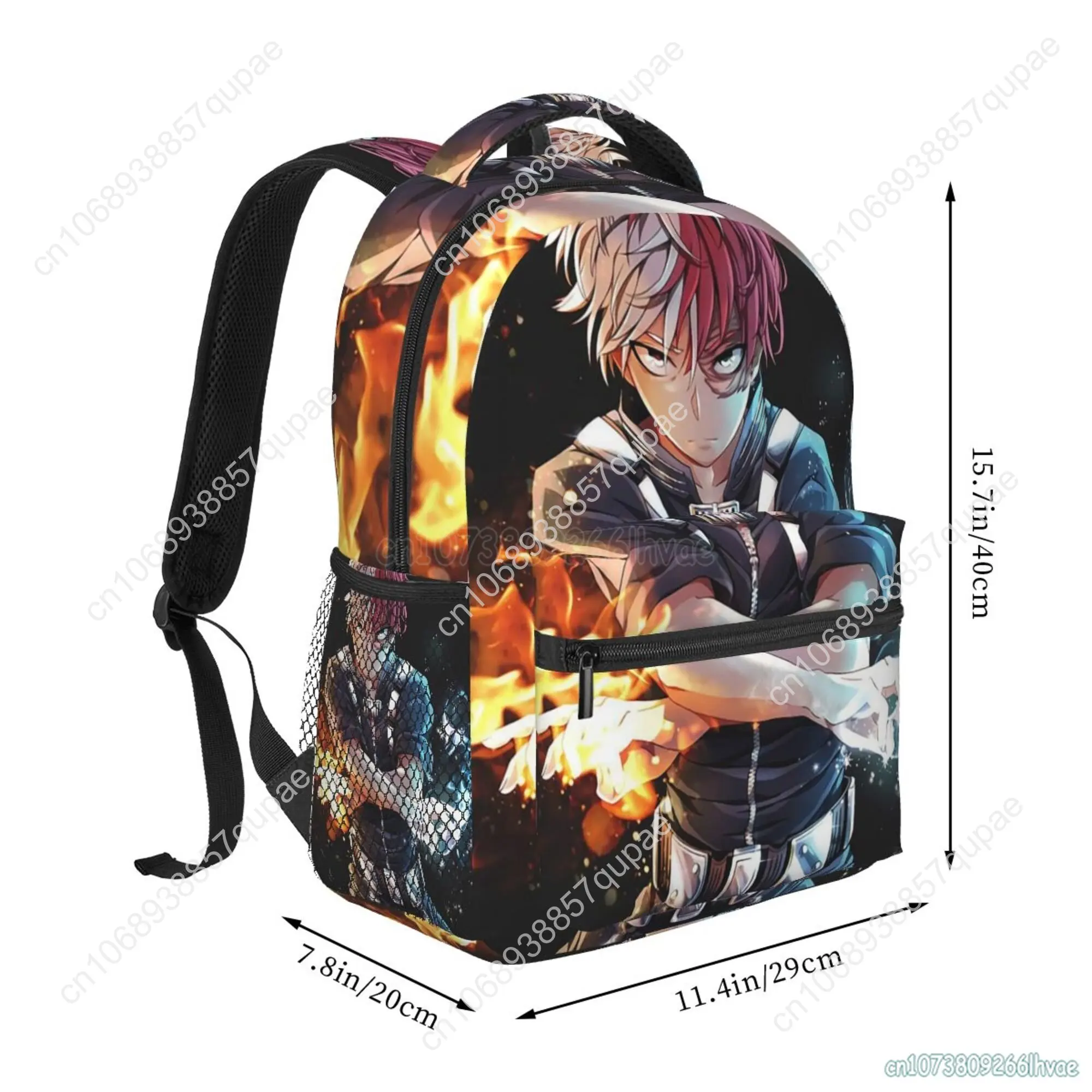 Todoroki BNHA Backpacks Boku No My Hero Academia Anime Manga Travel Daypack Unisex Softback Laptop Backpack Student School Bags