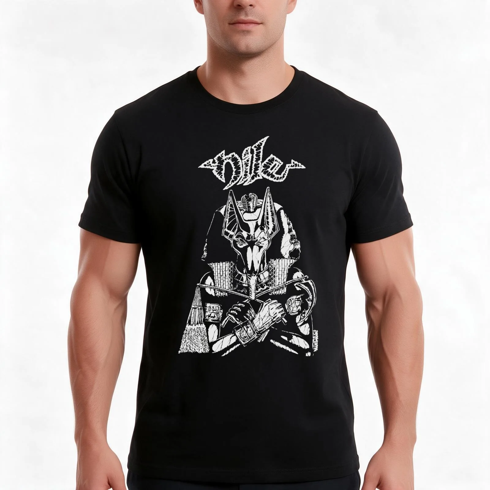 Sarcophagus T-Shirt, Summer Casual Cotton Tee, Oversized Streetwear Tops, Vintage Graphic Print, Loose Fit Short Sleeve