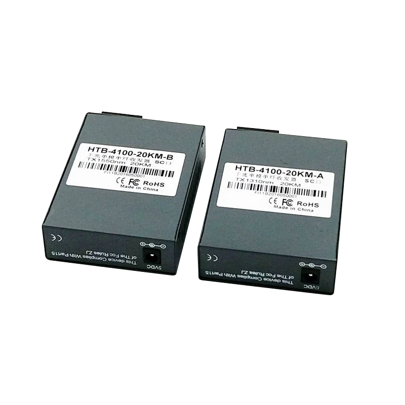 HTB-GS-03AB Gigabit Glasvezel Transceiver Single-Mode Single-Fiber Netwerk Optisch-Naar-Optische Converter