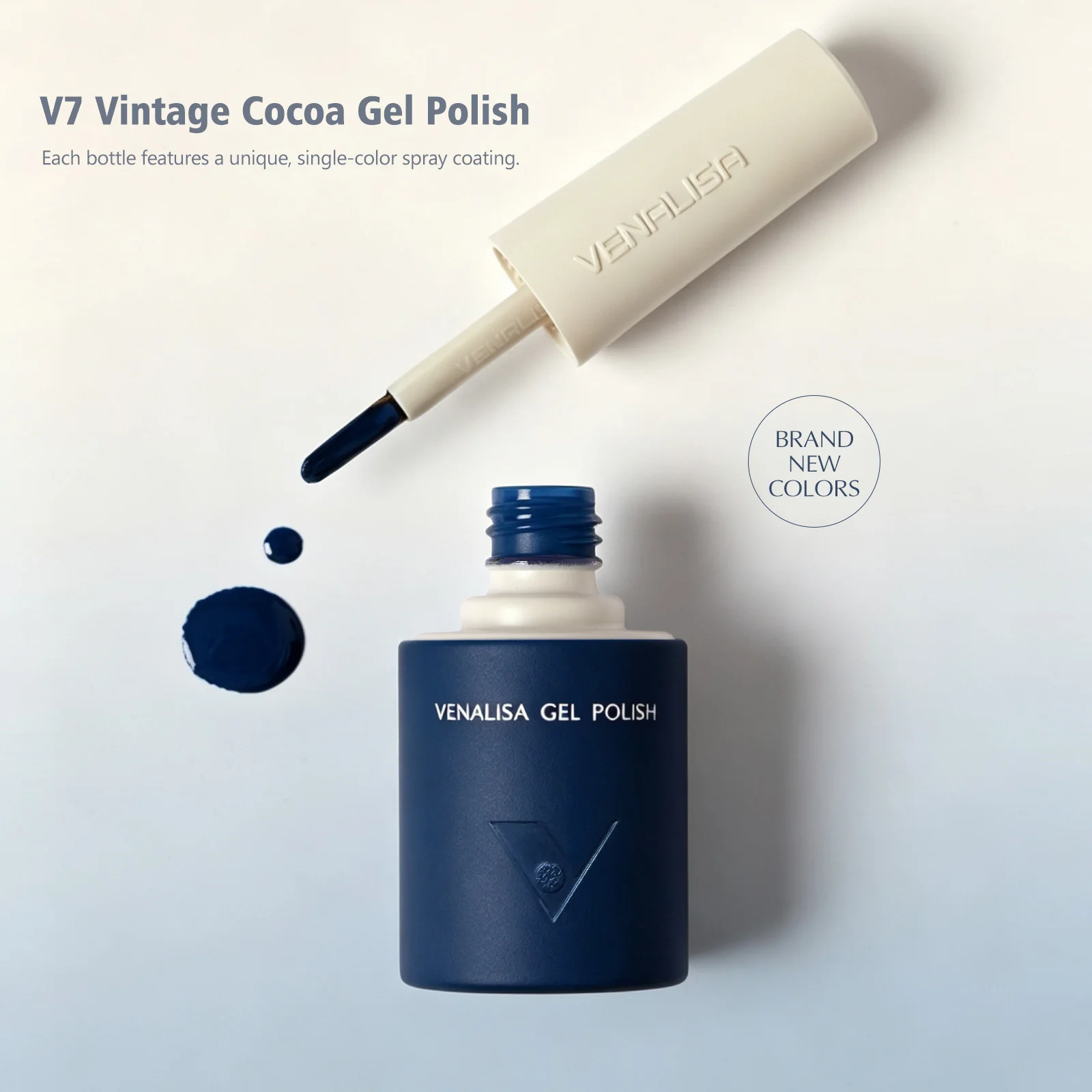 VENALISA 10ml Nagellack-Set, 18 Farben, UV-LED, Herbst/Winter, abziehbar, langanhaltend, hochglänzend, Basis- und Überlack für Salon und Heimgebrauch – Detail 18