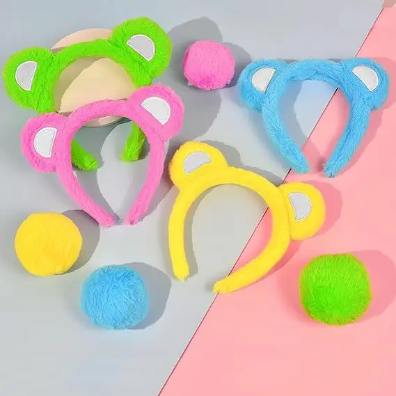 

Animal Headband Wholesale Women's Plush Bear Ears Fresh Cartoon Headgear Headwear Girls Kids Women Hair Accessories