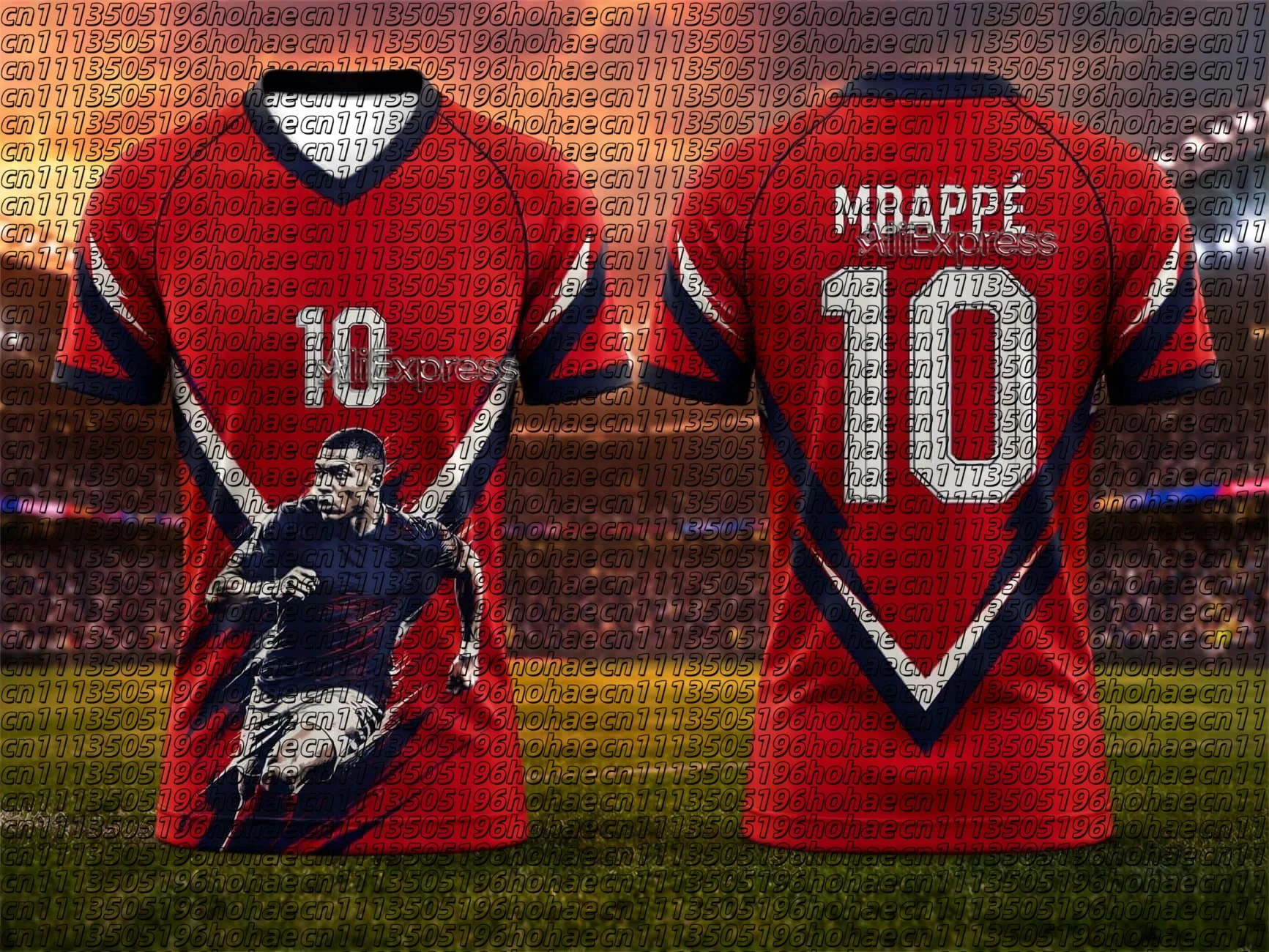 2026 Mbappe No.10 Sport Speed Dry T-shirt for Men and Women Fashion Large Loose Short Sleeve