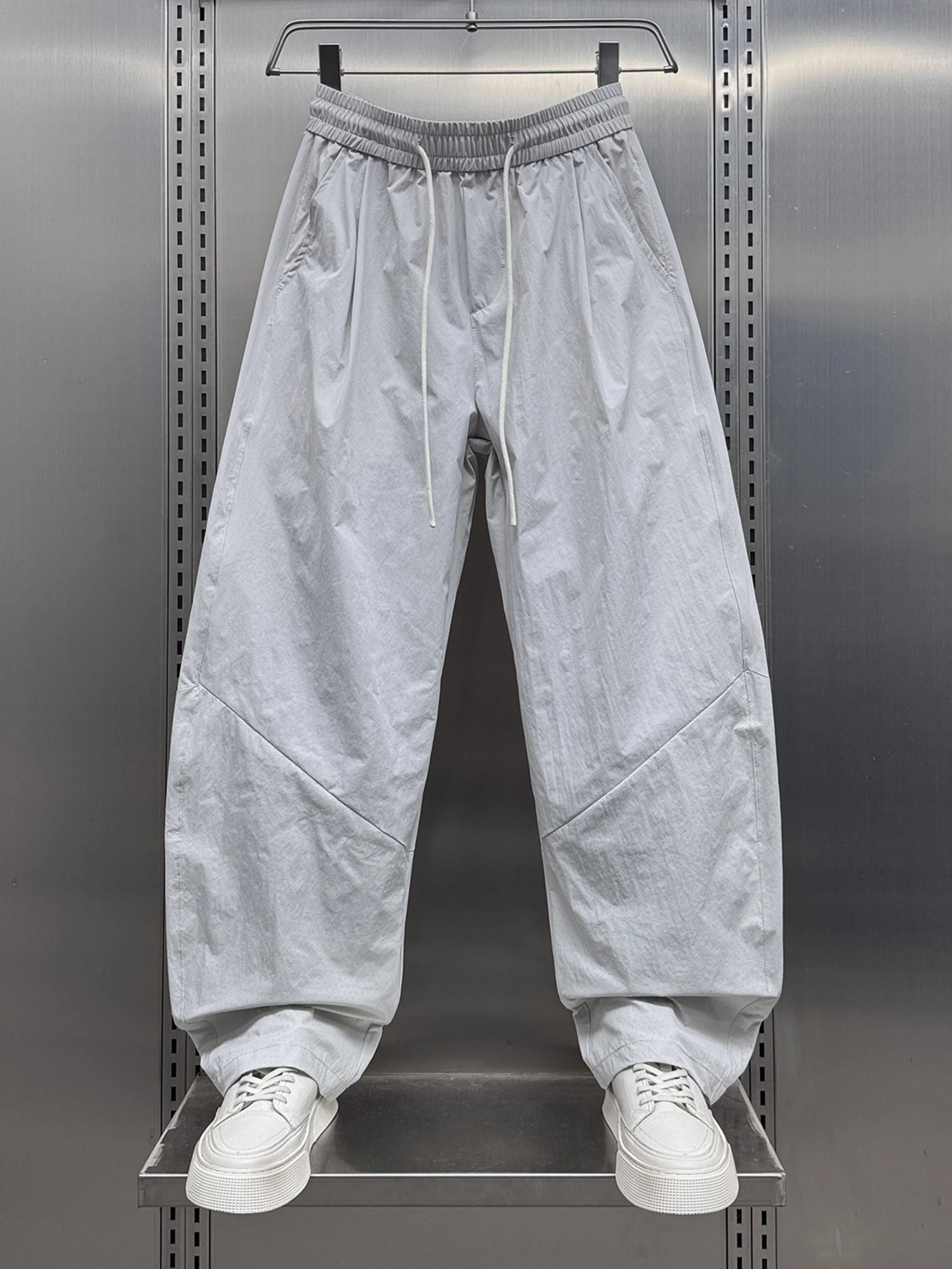 

Qui Dry повседневные широкие мужские спортивные брюки легкие летние новые брюки в американском стиле Haome Knife модный бренд