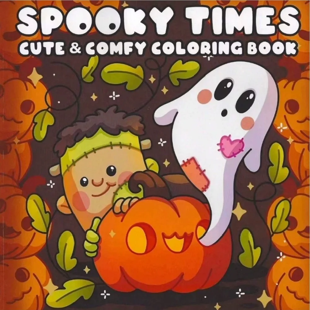 Halloween Coloring Book for Adults - Spooky Ghosts, Pumpkins & Witches Designs | Stress Relief Gift