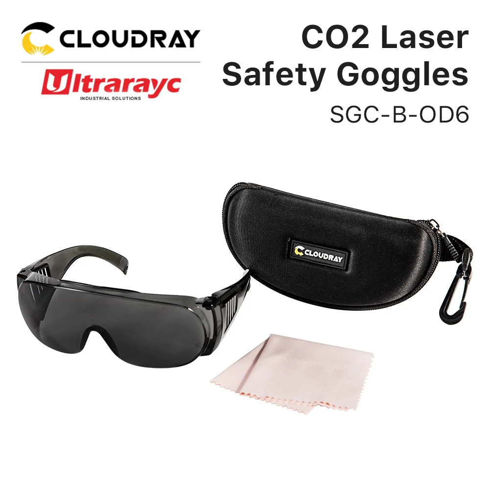 Ultrarayc-Lunettes laser de taille moyenne 10,6 um, type B, lunettes de protection, bouclier, lunettes de protection pour la coupe et la gravure au CO2