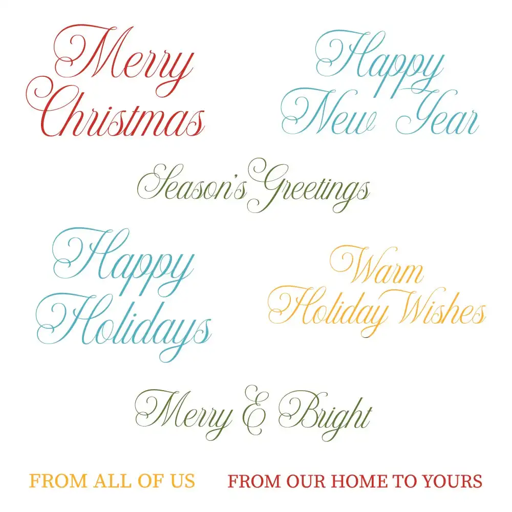 

Warm Holiday Wishes Clear Stamps and Metal Cutting Dies DIY Scrapbook Diary Decoration Embossing Cut Template Make Card Album