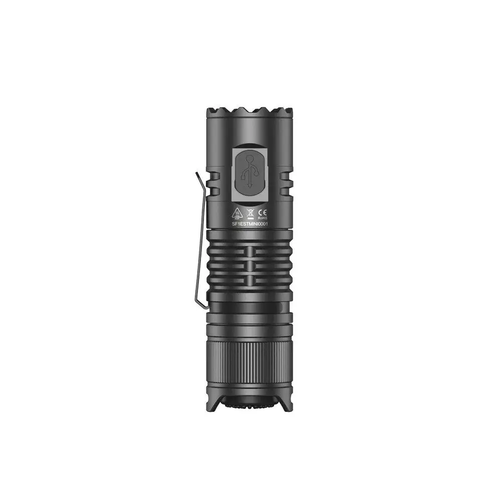 Speras EST Mini EDC Flashlight 1900lm Tail Switch Rechargeable LED Flashlight USB-C Little Pocket Penlight for Camping