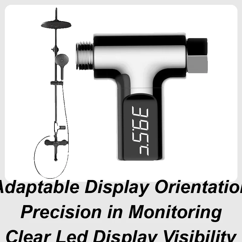 

Монитор температуры воды в душе, светодиодный цифровой дисплей, монитор температуры в ванне, визуальный мониторинг, измерительный прибор для ванны