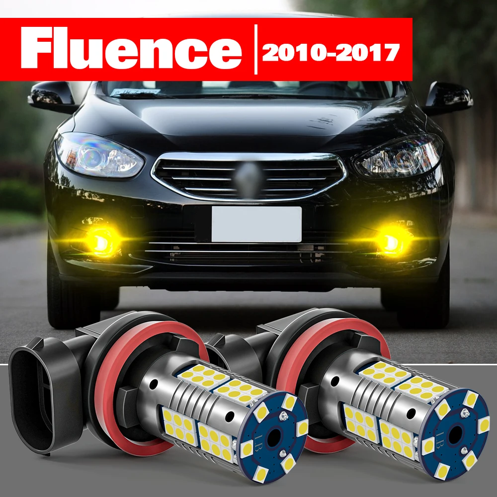 

For Renault Fluence 2010-2017 2pcs LED Fog Light Accessories 2011 2012 2013 2014 2015 2016