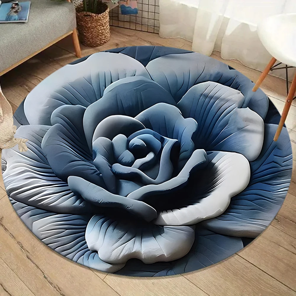 Home Bathroom Cleaning Machine - 2D Visual Print Gradient Rose Round