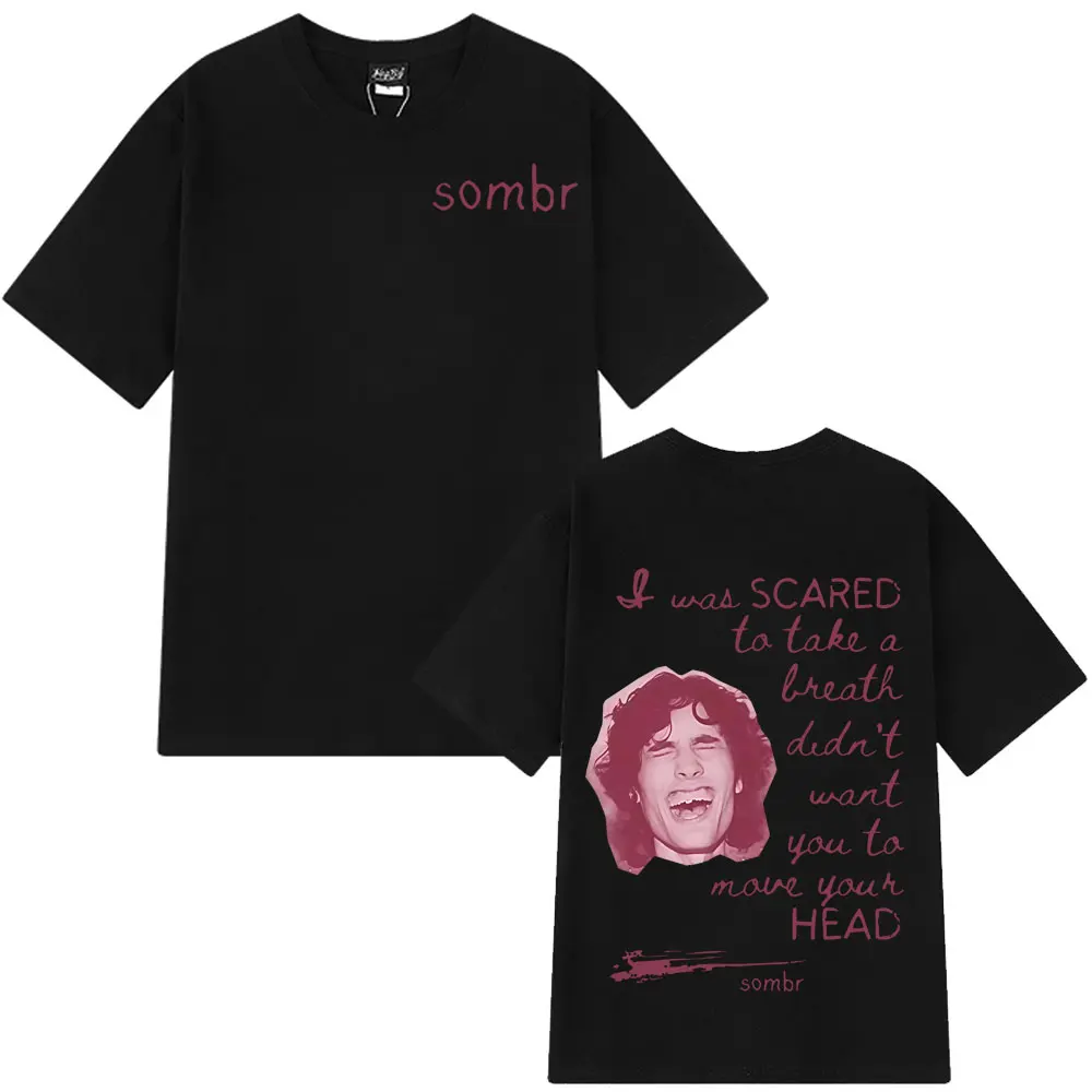 

Singer Sombr Merch Back To Friends Модная футболка с графикой унисекс Летняя хлопковая модная повседневная футболка Свободные футболки в стиле хип-хоп