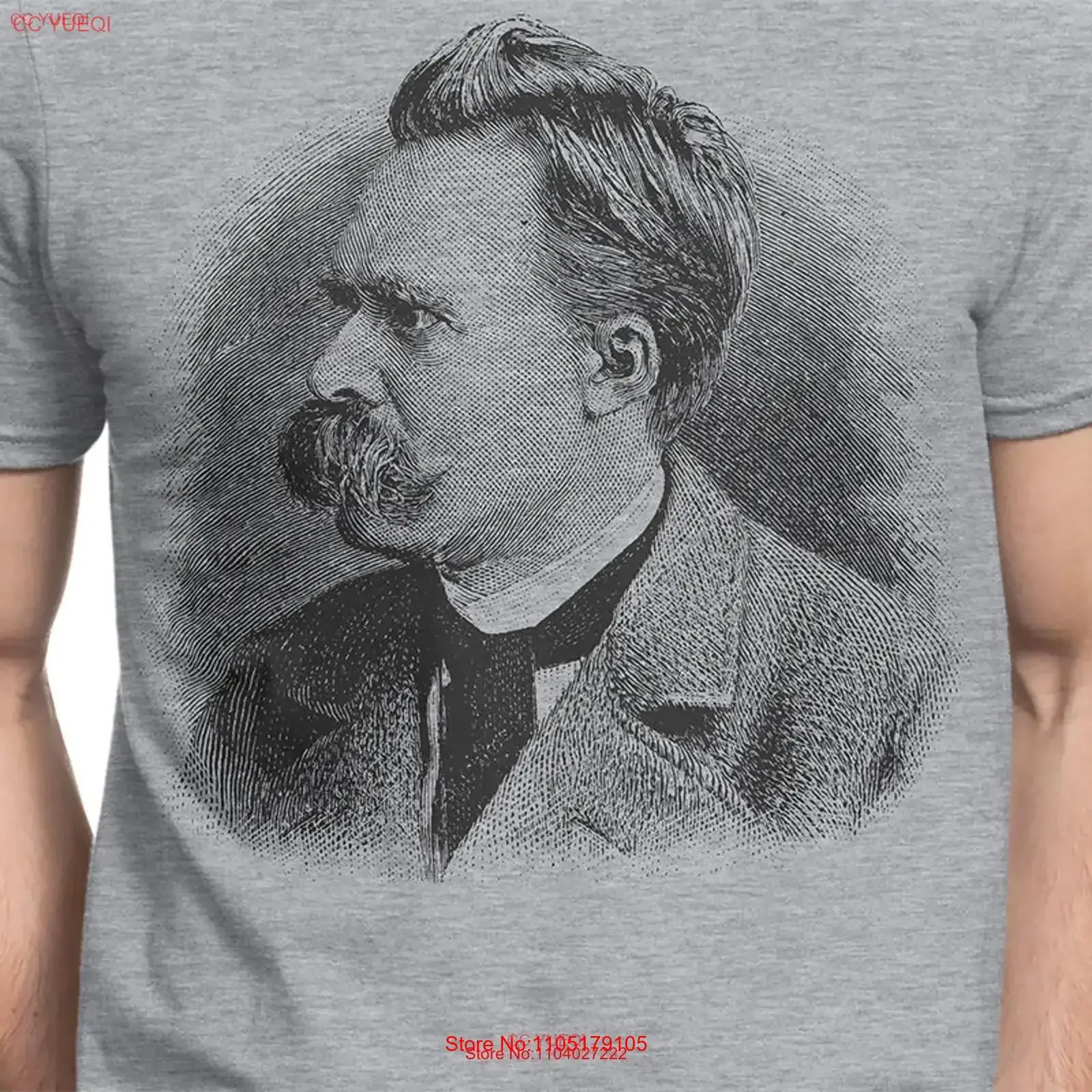 Camiseta Nietzsche S XXL filosofía alemana Kant Kierkegaard Schopenhauer Heidegger Hegel filósofo fresco vintage lavado Casual