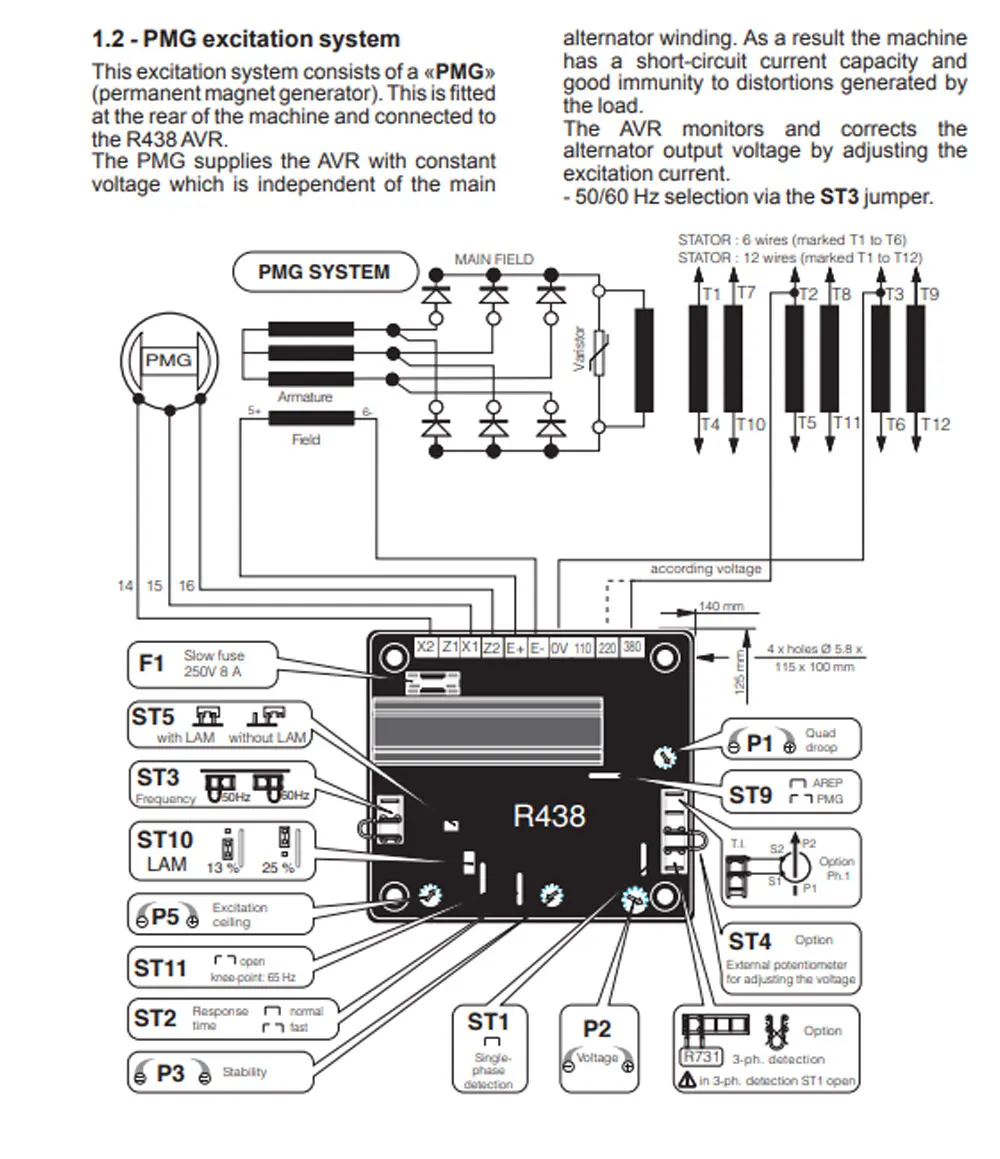 r438-avr-leroy-somer-generator-automatic-voltage-regulator-stabilizer-alternator-control-module-for-brushless-generator-parts