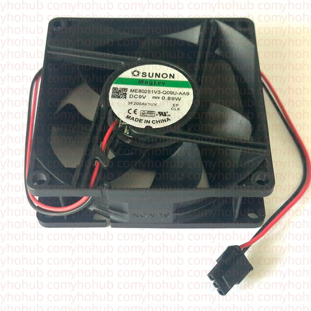SUNON ME80251V3-Q09U-AA9 DC 9V 0.89W 80x80x25mm 2선 서버 냉각 팬
