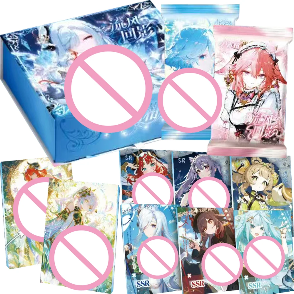 

Genshin Impact Game Collection Cards Lovely Pretty Girl Yae Miko Fun Cosplay Maid Theme Creative Book Cards Fans Christmas Gifts