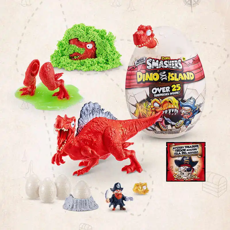 

In Stock ZURU Bizak Dino Island Mega Egg Dinosaurs and Pirates Surprise Toy Collectible Egg Boy Girl Birthday Gifts Trendy Toys