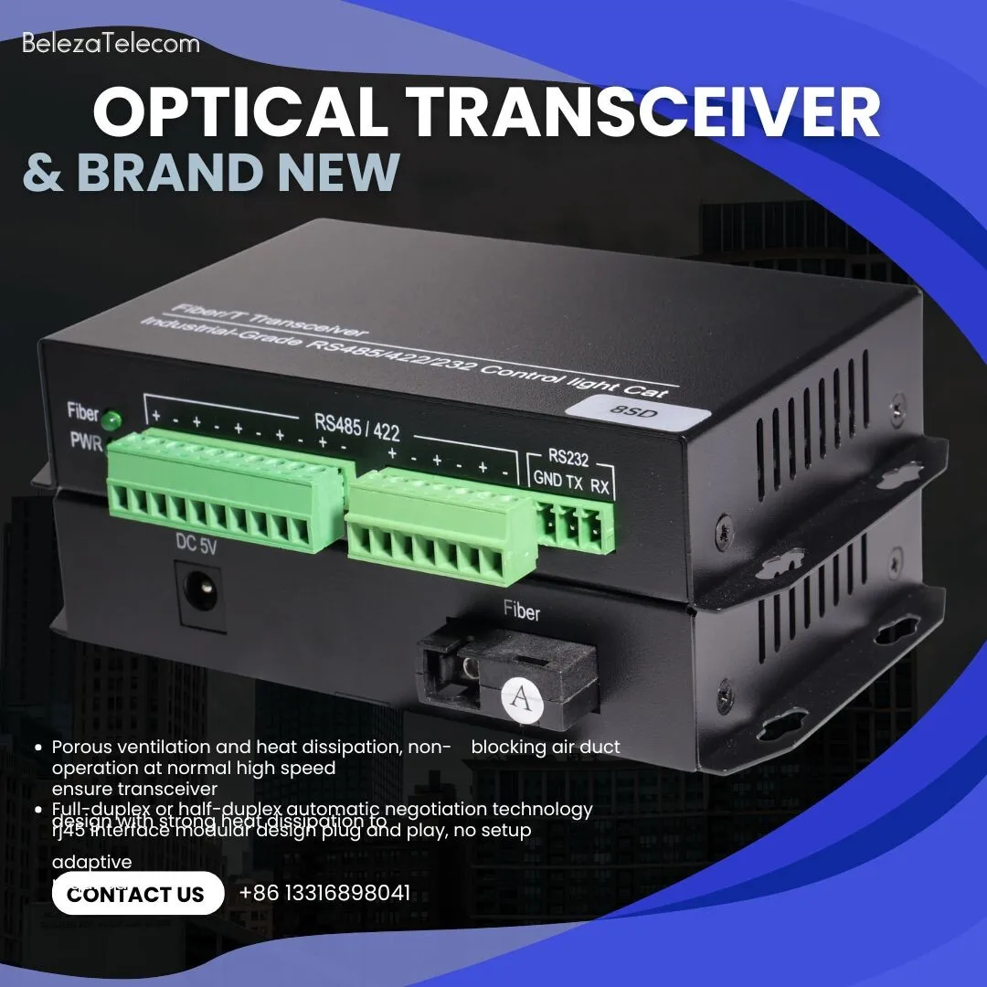 Pair 1 RS232+4 RS485+4 Gigabit Ports Optical Media 20Km SX SM SC RS485 To Ethernet Fiber Converter Plug And Play