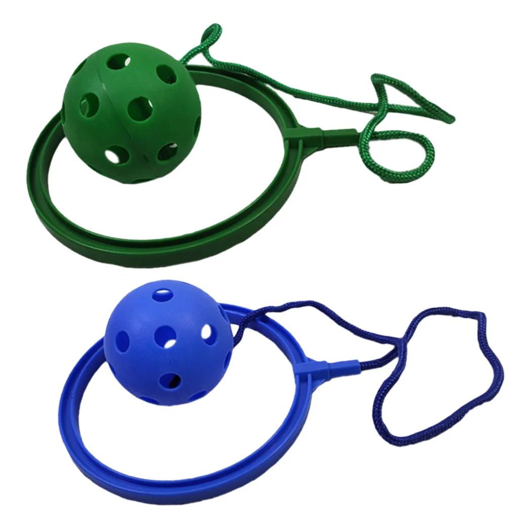 

2 Pcs Children Jumping Ring Ball Toy Sports for Fitness Single Foot Whirling Toys