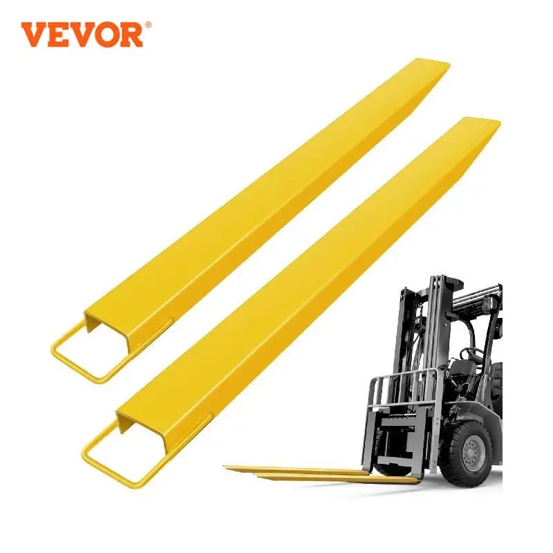 

VEVOR Pallet Fork Extensions 60 72 84 96 Inch x 5 / 6 Inch Heavy Duty Lengthen Lifting Forklift Extensions for Warehouse Factory