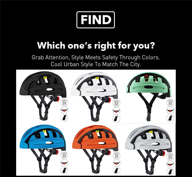 Portable Cycling Helmet City Folding Safety Helmet High Strength SGS Bicycle Helmet MTB Bike Helmet Casco Bicicleta