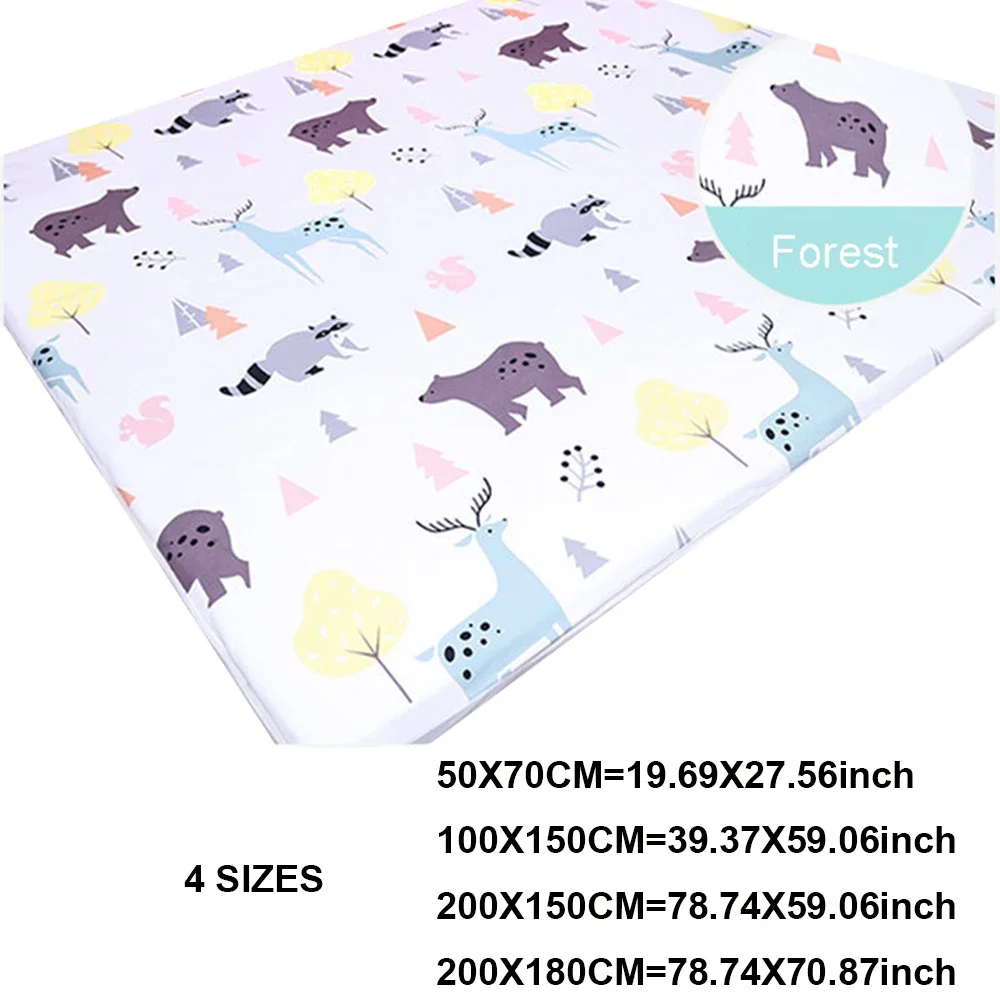 Large Size Waterproof Sheet for Kid Baby Diaper Changing Pads Covers Reusable Washable  Bed Protector Mattress with Elastic Band