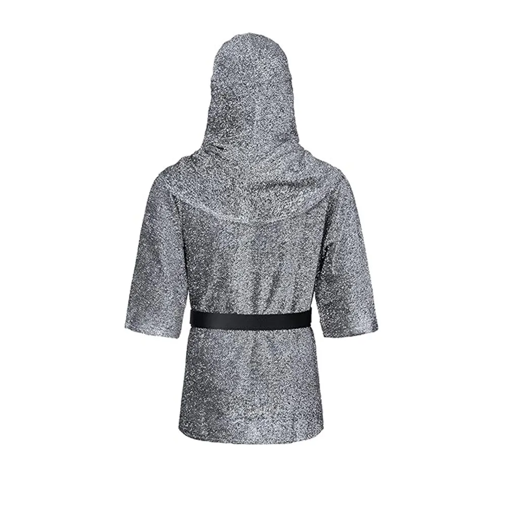 Nouveau Temple Knights argent chaîne-Sle haut médiéval chevalier capot Cosplay Costume loween Role-plang vêtements ethniques pour femmes