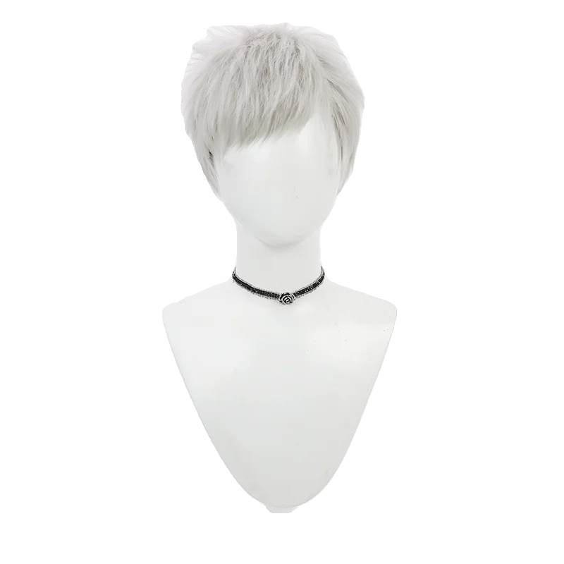 Game Akihiko Sanada Cosplay Wig Halloween Party Prop Synthetic Hair Heat Resistant Fiber + Wig Cap