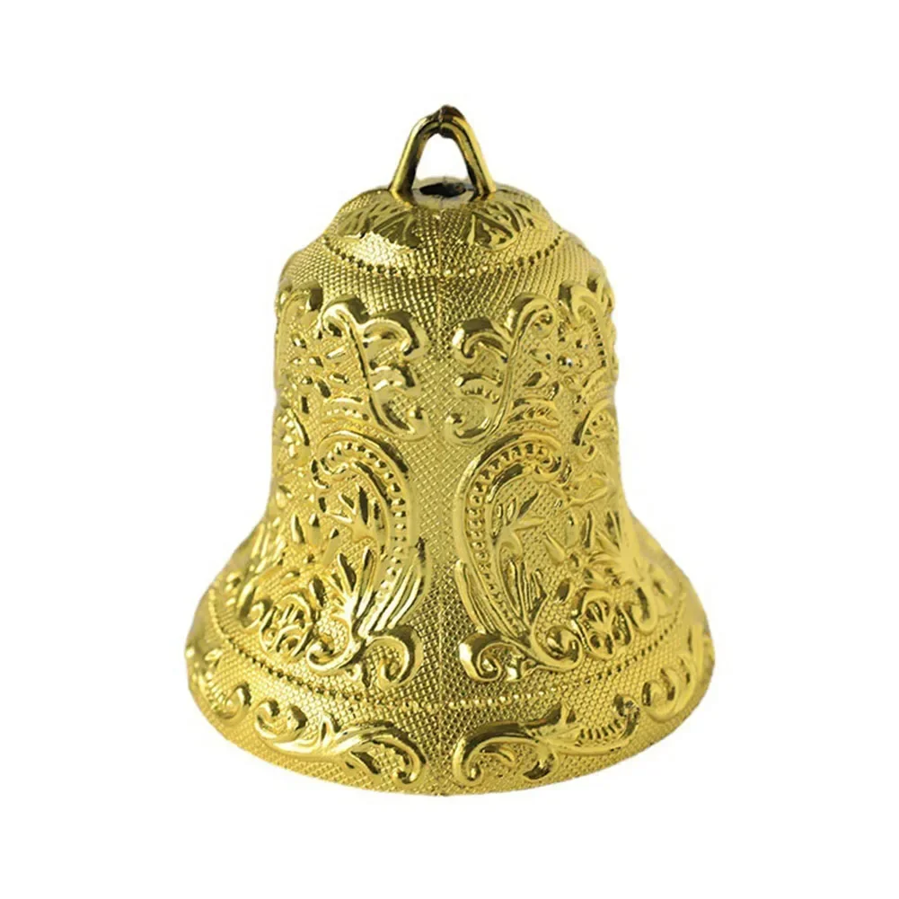 Decorations Christmas Tree Bell DIY Craft Projects Electroplated Gold Holiday Decorations Party Decor Portable