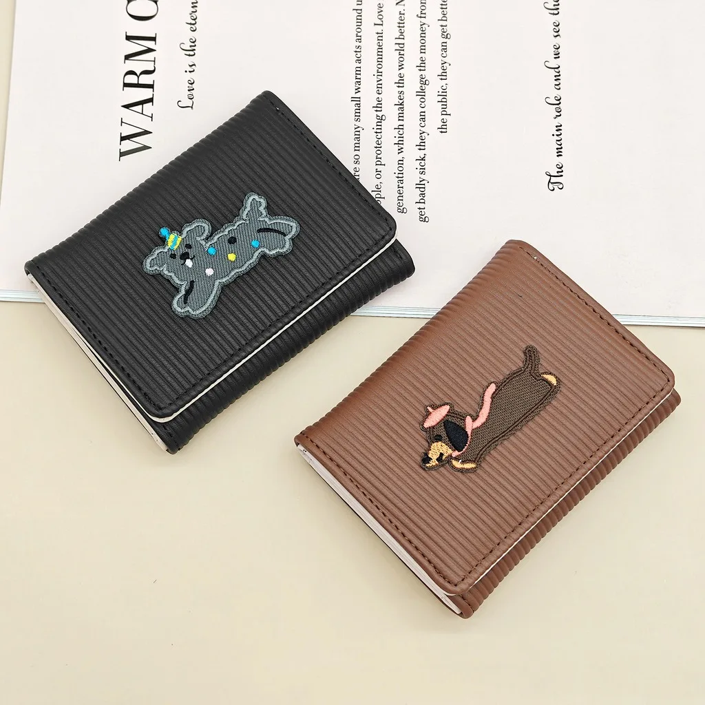 Women'S Wallet Cute Card Holder Wallet Tri-Fold Wallet Water-Resistant For Commuting Dating Daily Use