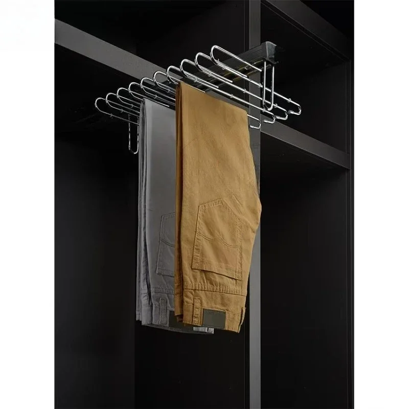 

Top Mount Pant Rack Wardrobe Accessories Hardware Storage Multifunctional Wardrobe Storage Wardrobe Cabinet