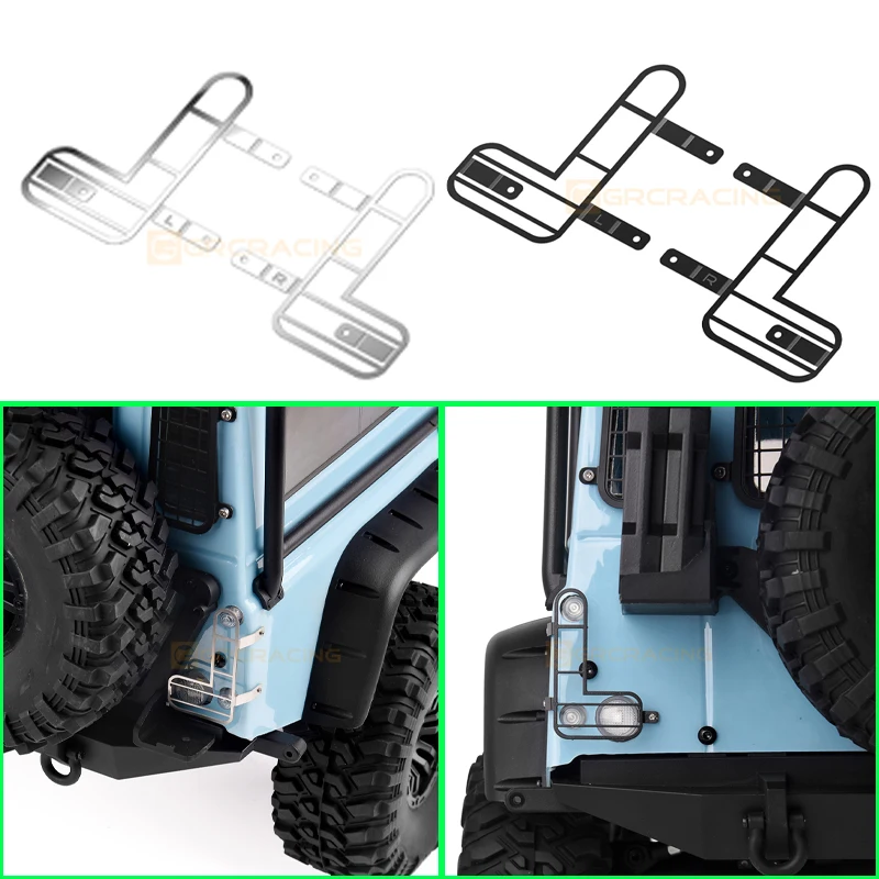1 Pair Metal Tail Lampshade for 1/10 RC Crawler Car Traxxas H8H Land Rover Defender Accessories