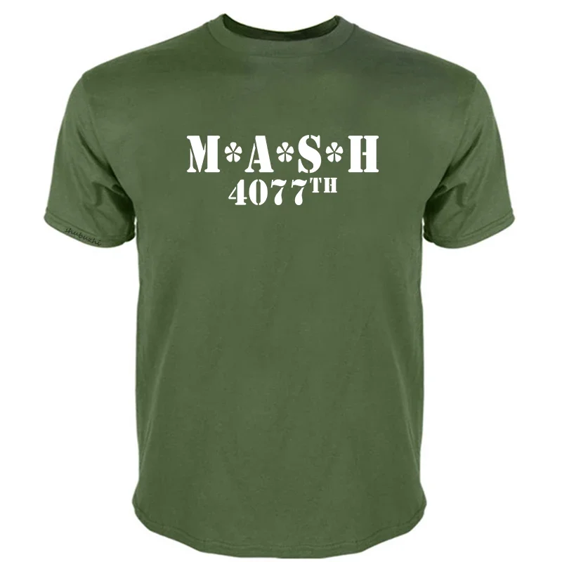 

Мужская футболка MASH 4077 с потертым логотипом, модная футболка в летнем стиле