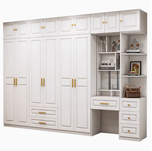 

High Quality Bedroom Furniture Clothes Storage Solid Wood Wardrobe Bedroom