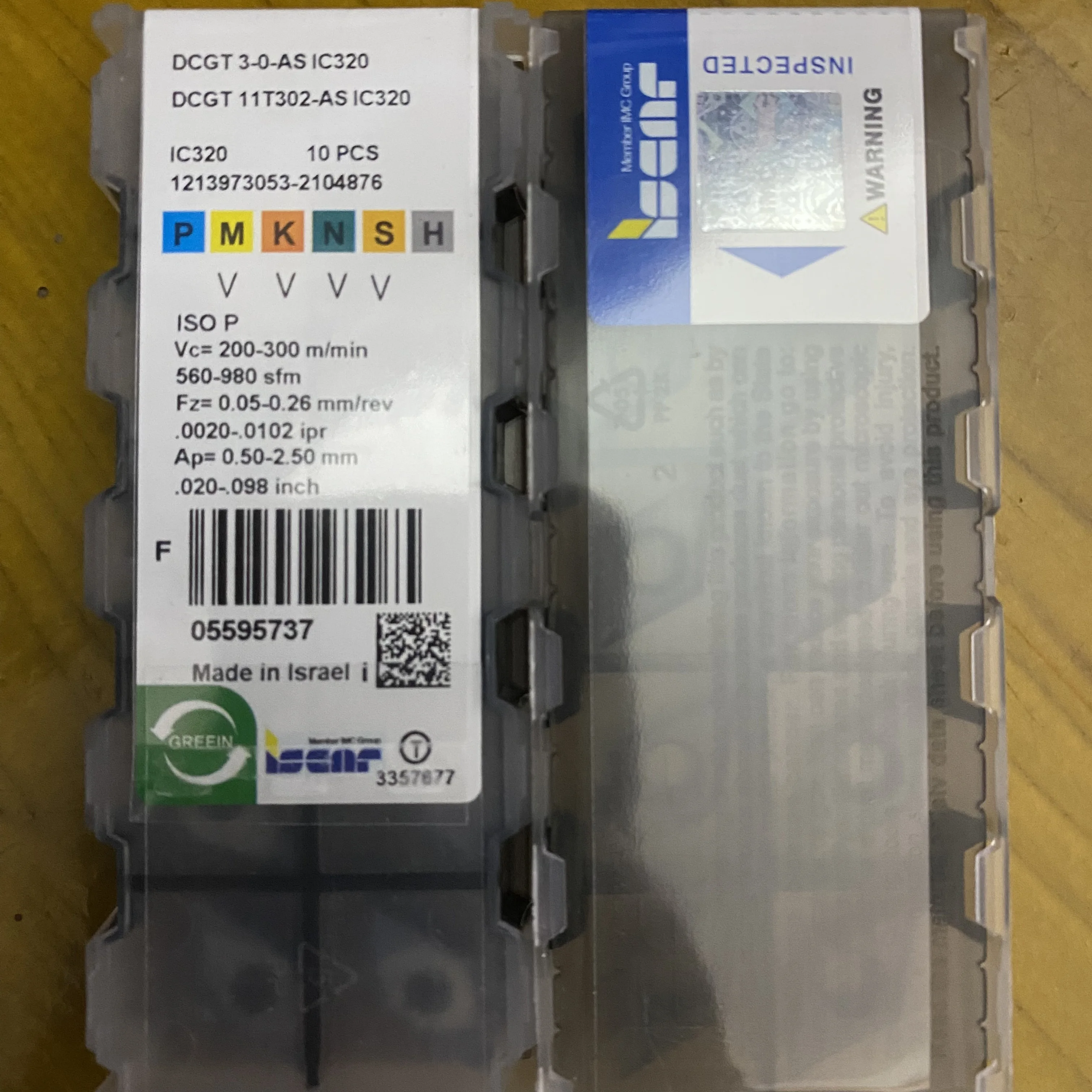 

Hard alloy cutting blades DCGT11T302-AS IC320