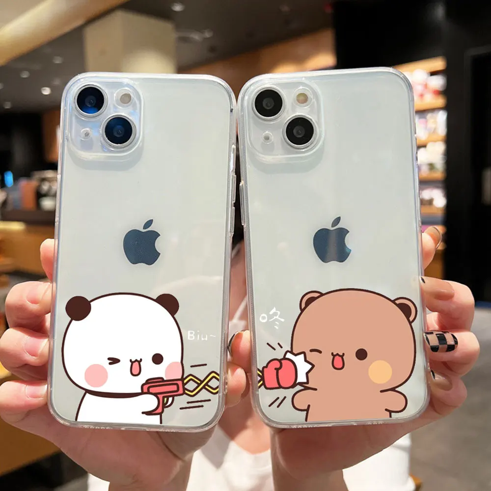 

Cartoon Peach Mochi Cat Phone Case For iPhone 11 12 13 14 15 16 17 Pro Max Cases For iPhone 16Plus 17AIR Cover Shockproof Fundas