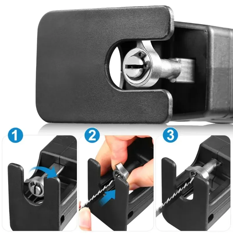 مثقاب كهربائي معدل منشار كهربائي محول ترددي محمول مع 3 شفرات منشار