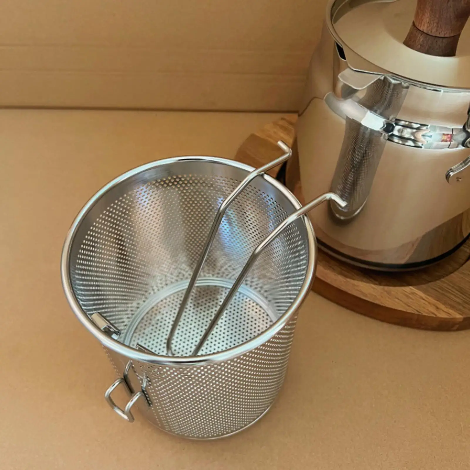 

Small Deep Fryer With Basket Stainless Steel Large Capacity Cookware With Basket And Strainer Stove Top Fryer For Kitchen Home