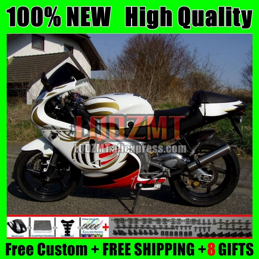 RS125R For Aprilia RSV RS 125 R RR Gold white RS-125 109No.20 RS125 99 00 01 02 03 04 05 1999 2000 2001 2002 2003 2005 Fairing