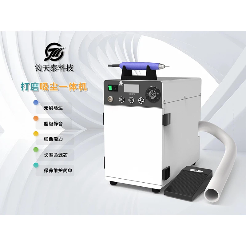 Dental milling machine for Zirconia,PMMA,WAX All in one milling vacuuming machine Dental dust collector cleaner For dental lab