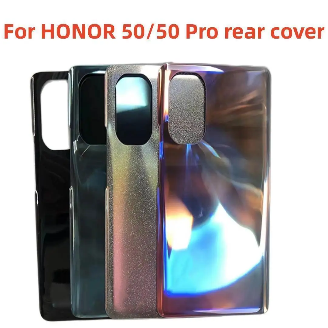 For Huawei Honor 50/50 Pro Battery Cover Back Glass Panel Rear Housing Door Case Replacement For Honor 50 Pro Battery Cover