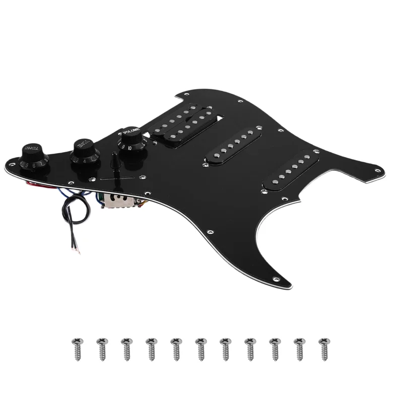 A51Q-SSH نموذج جيتار Pickguard كامل مع الأسلاك ومفتاح الصمت للجيتار الكهربائي ST، وإعداد الملف المزدوج #5