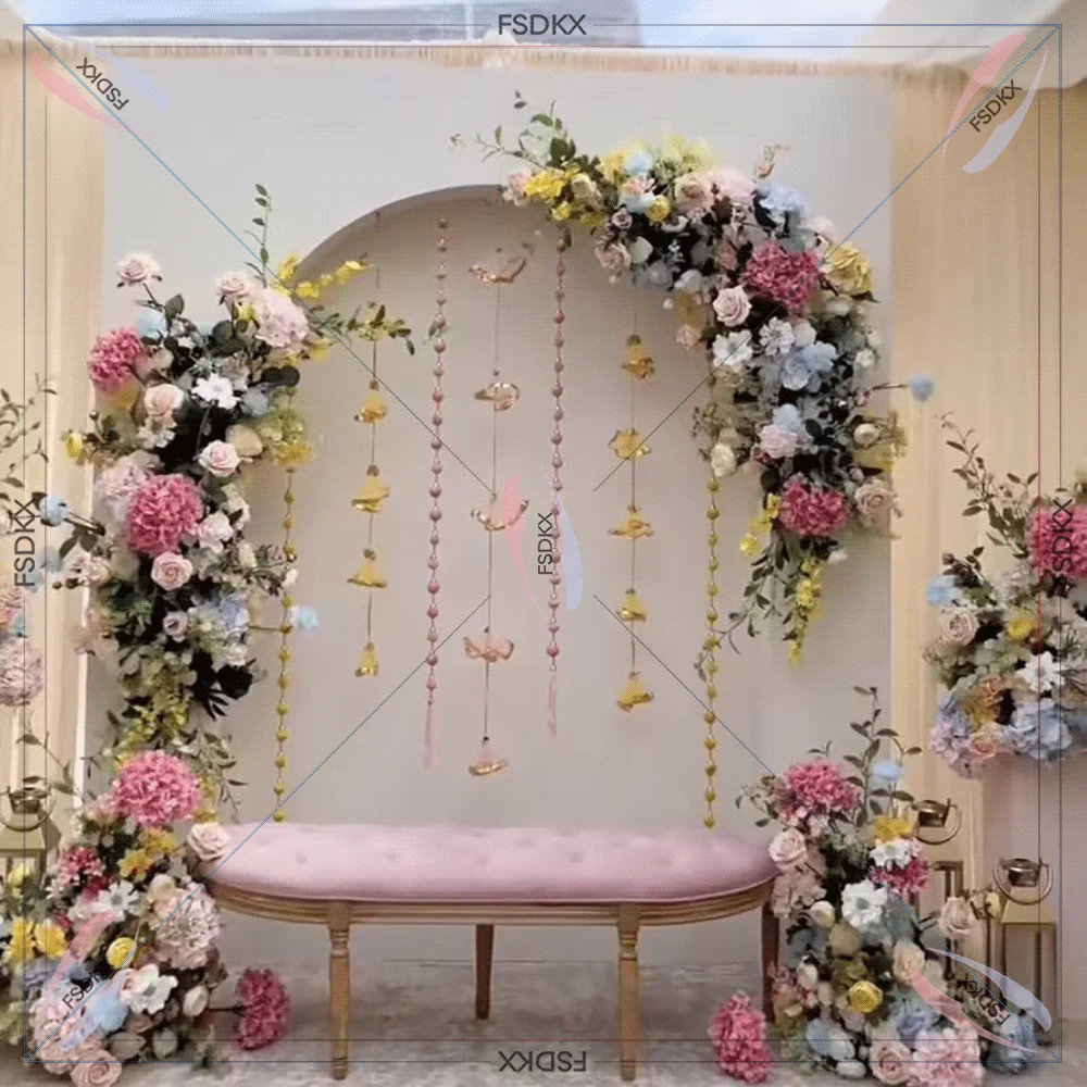 Factory Customized Wedding Arch Backdrop White PVC Arch Backdrop Wall