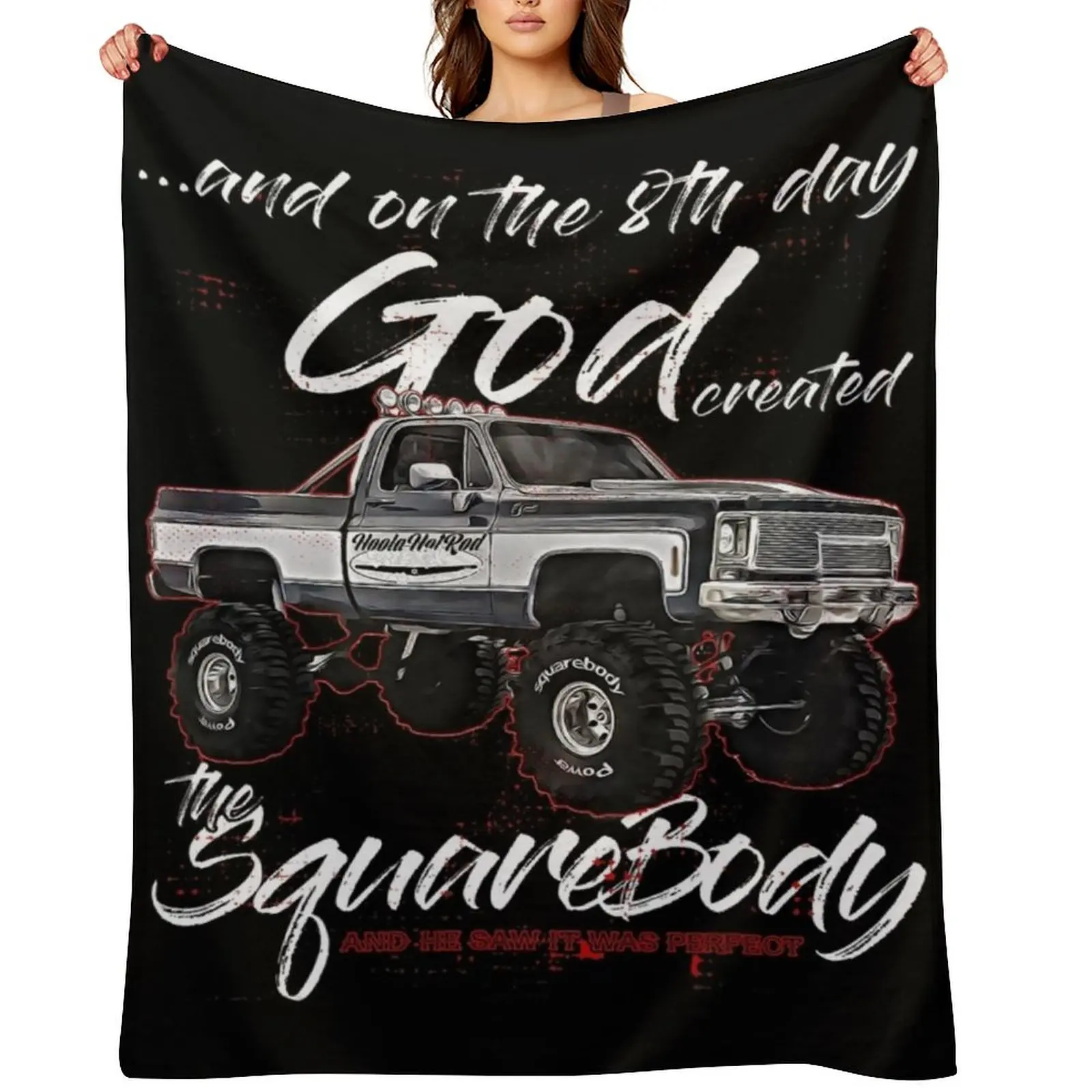 

8th God,Jimmy,Squarebody Truck,Suburban,Blazer,Silverado,K5 Throw Blanket Soft bed plaid Designers Blankets