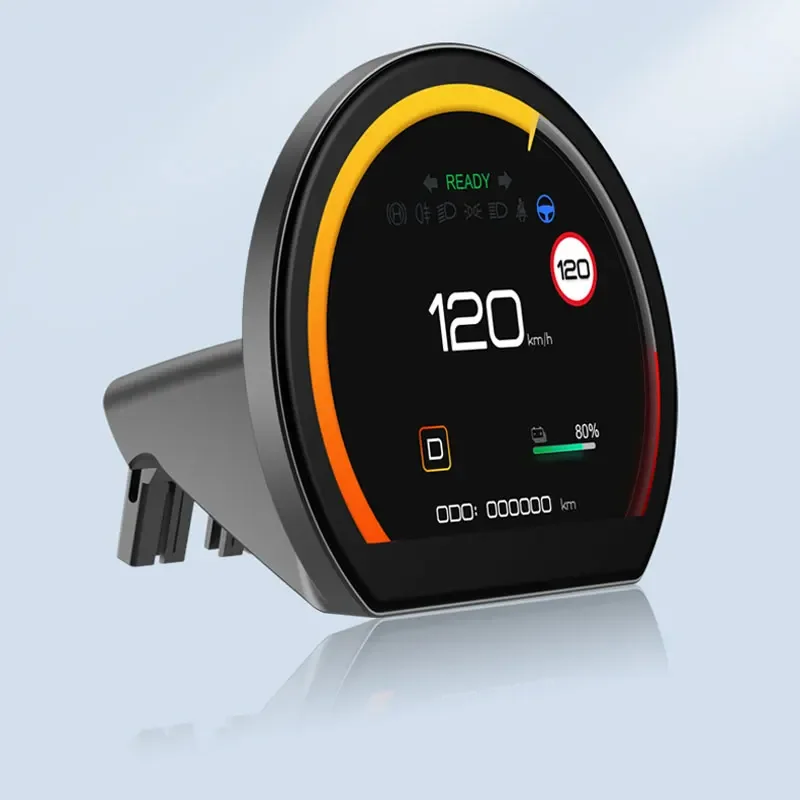 Tesla Model 3 Y T9 Display Head Up LCD Display Mileage Speed Door Open Informatiom Car Meter Digital LCD Dashboard Driver