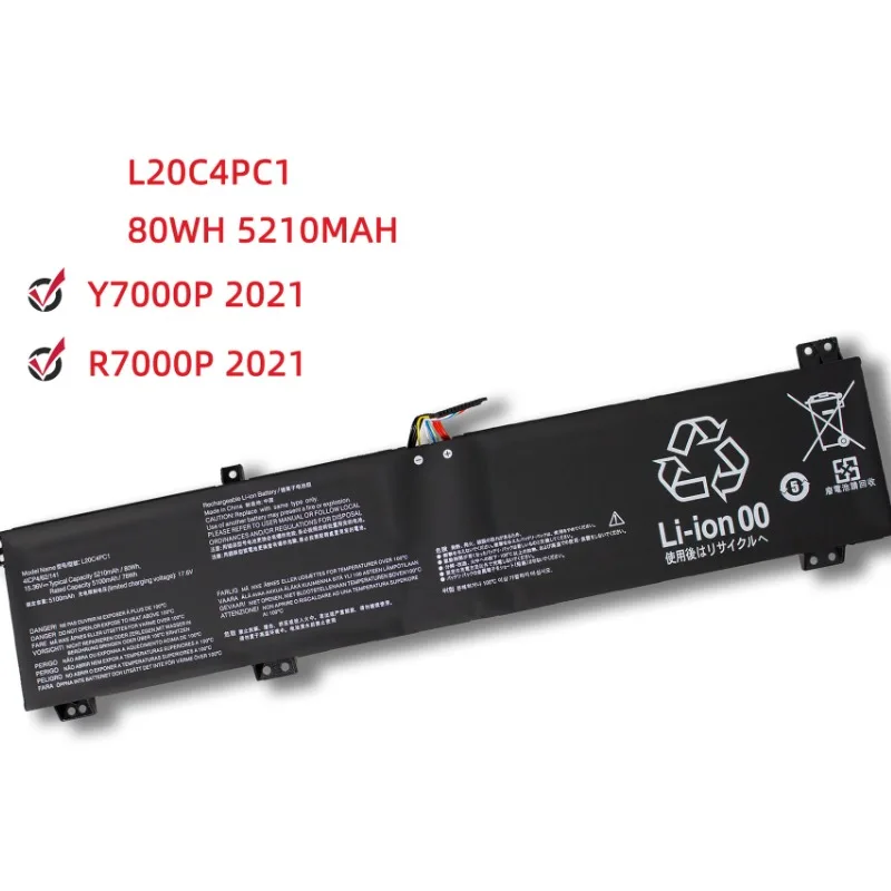 

L20C4PC1 L20D4PC1 L20M4PC1 Laptop Battery for Lenovo Legion 5 Pro-16ACH6 5-15ITH6H 5-15ACH6 Legion 7-16ITHg6 7-16ACHg6 80Wh