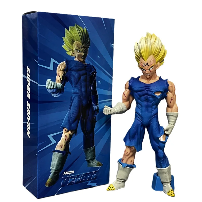 Dragon Ball Z Super Saiyan Prince Vegeta Figure Handpiece Magical Standing Posture Models Anime Ornaments Kid Toys Dolls Gift