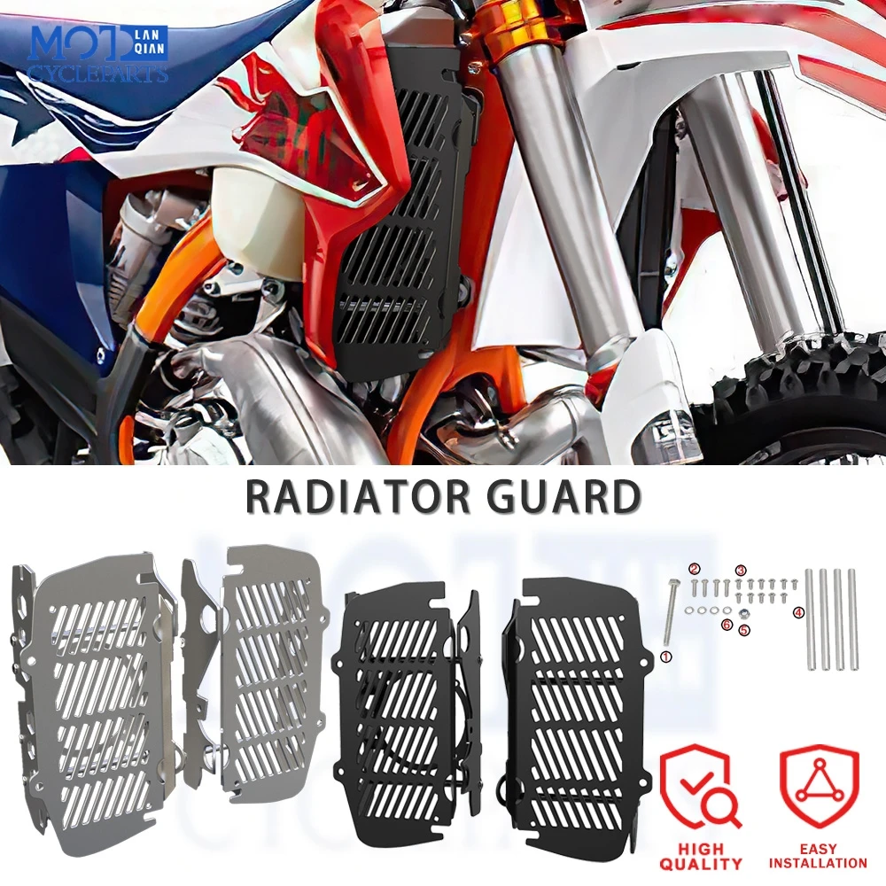 

FOR EXC XC SX SX-F XCW TPI 2T 4T 125 150 250 300 350 450 500 2019 2020 2021 2022 20232024 Motorcycle Radiator Grille Guard Cover